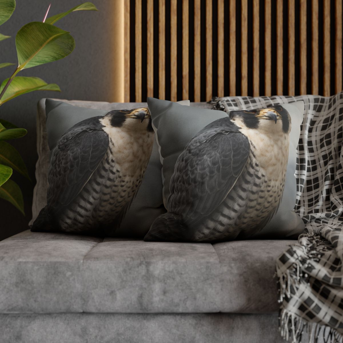 Starlit Focus Peregrine Falcon comfortable bedding pillow covers