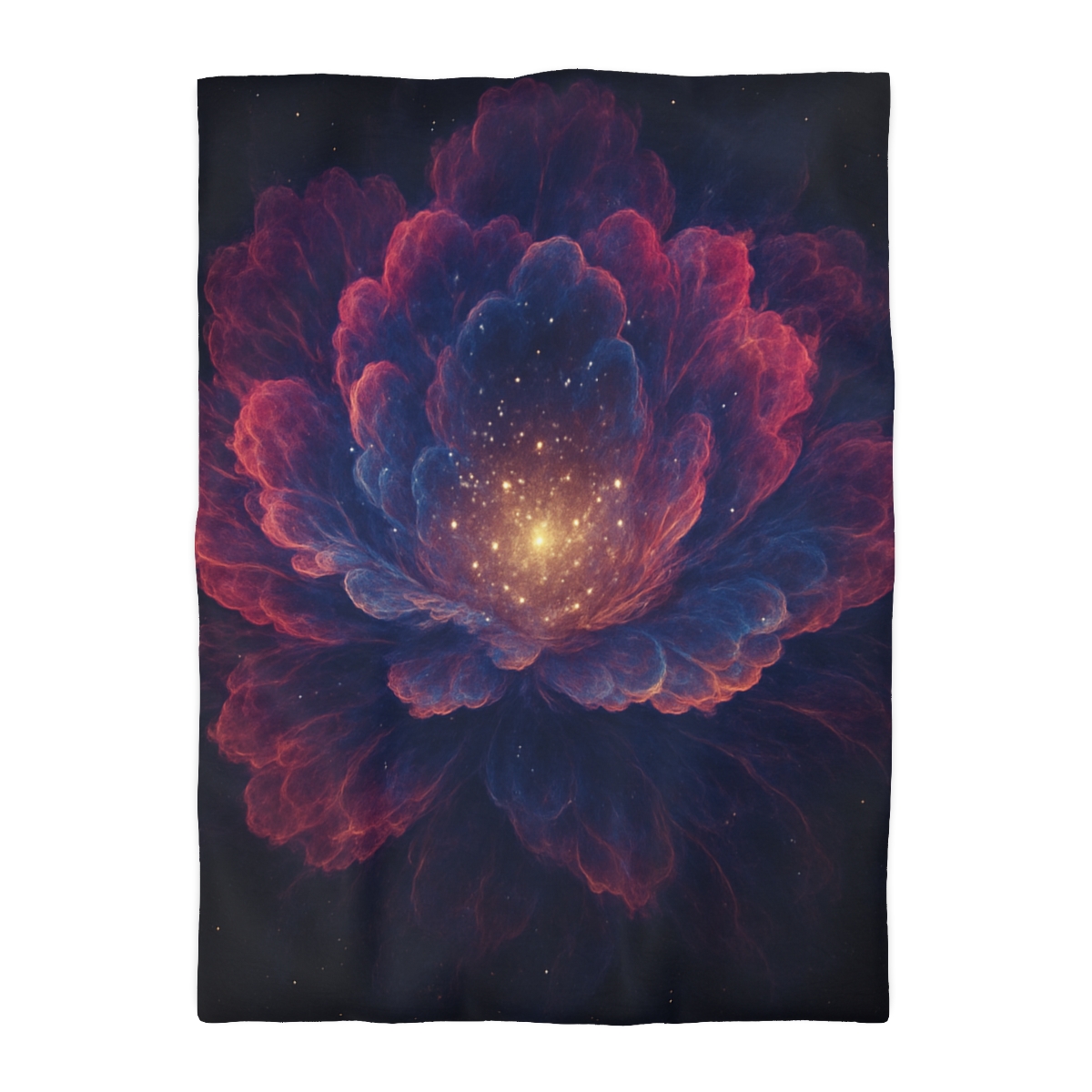 Fractal Nebula Bloom custom duvets