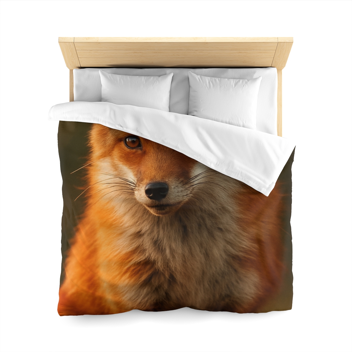Crimson Whisper Red Fox custom duvets