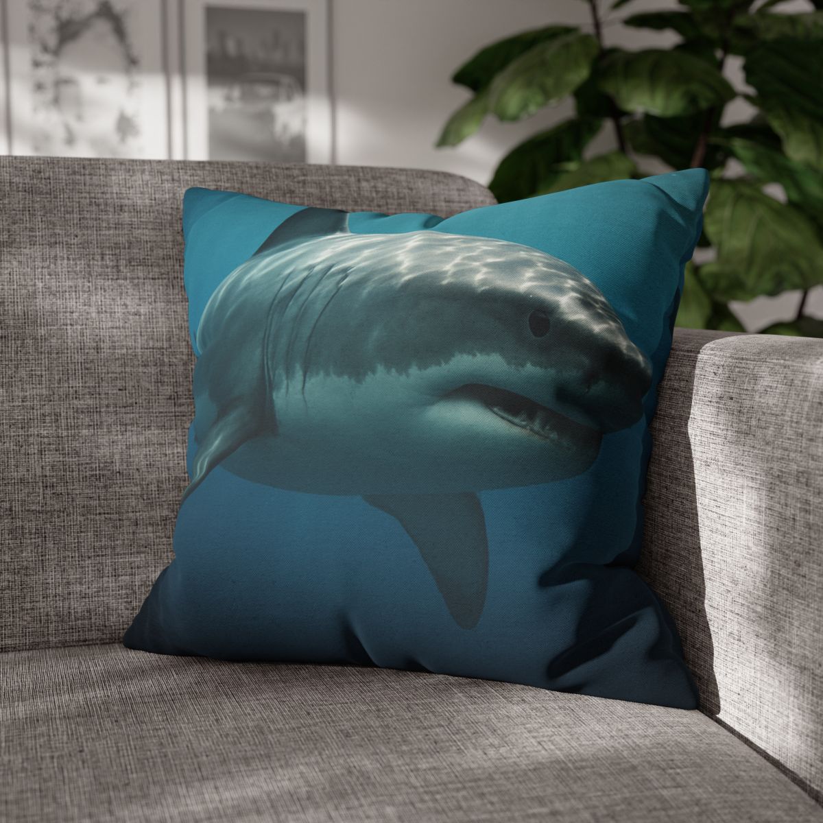 Silent Hunter Great White Shark stylish decorative pillowcases