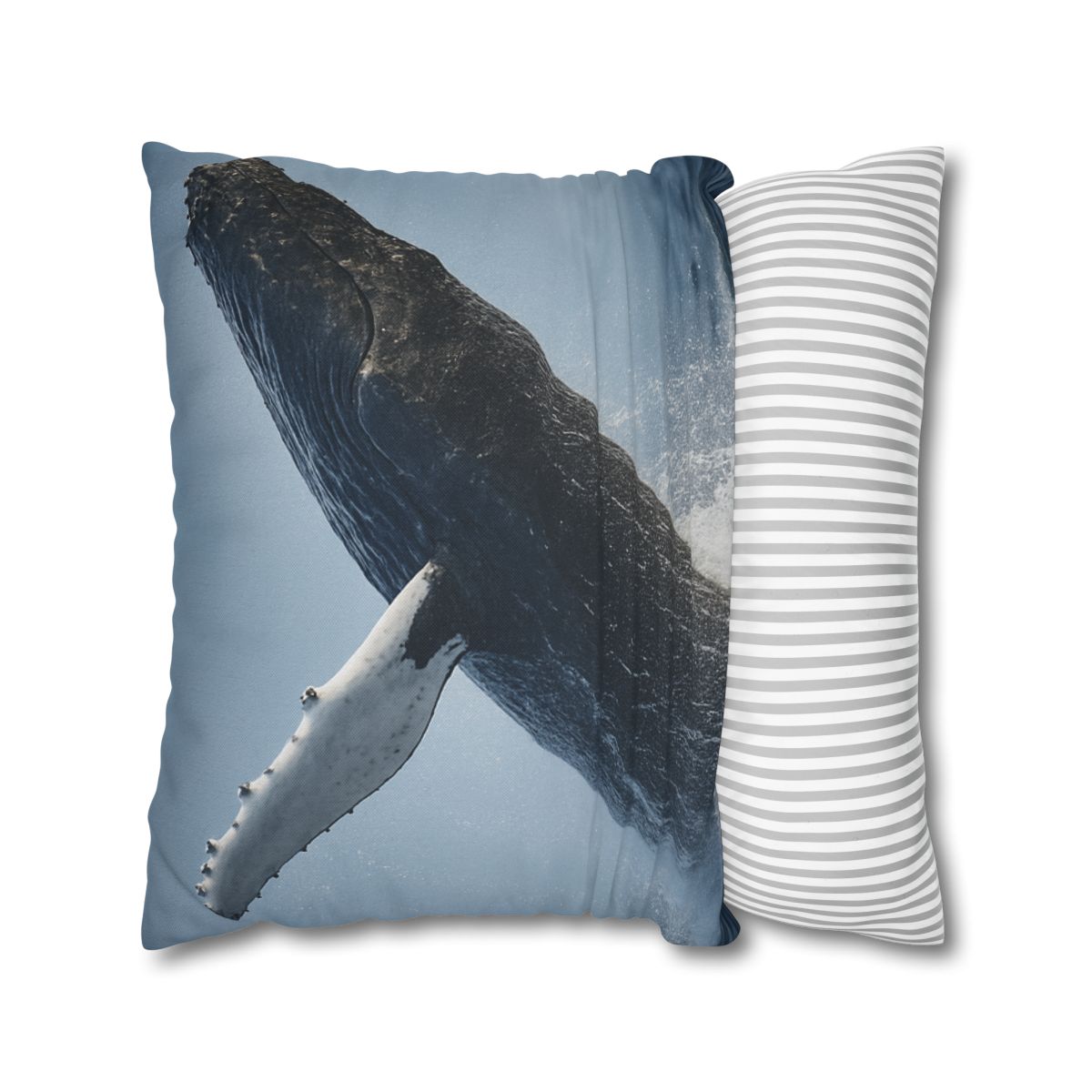 Humpback Whale Rising Calm trendy patterned pillow cases