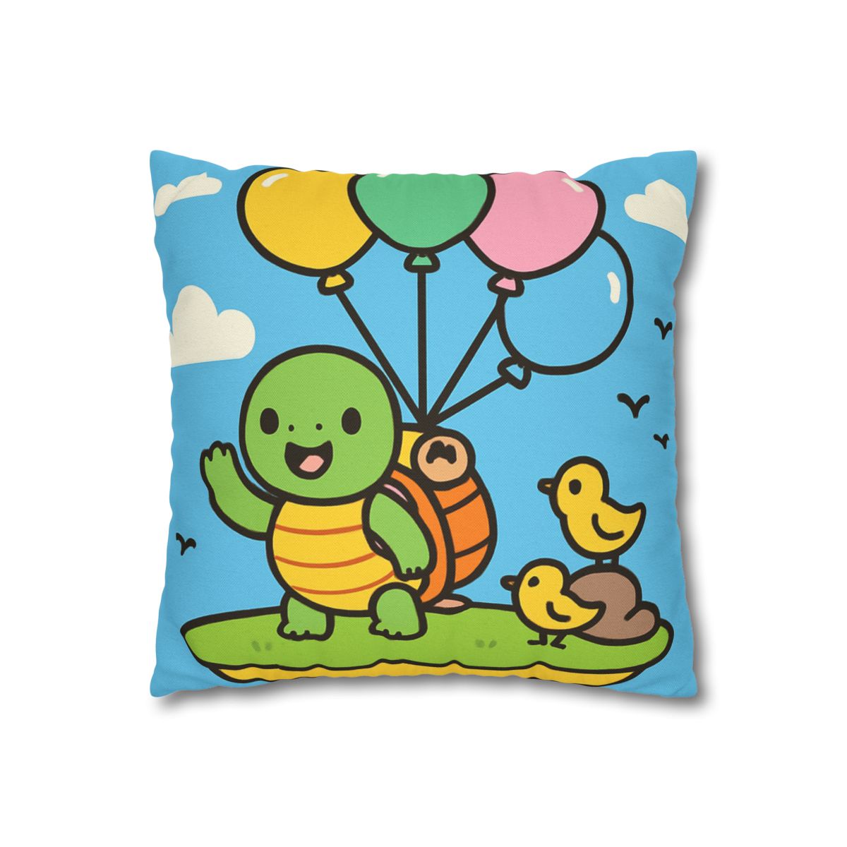 Balloon Island Adventure stylish decorative pillowcases