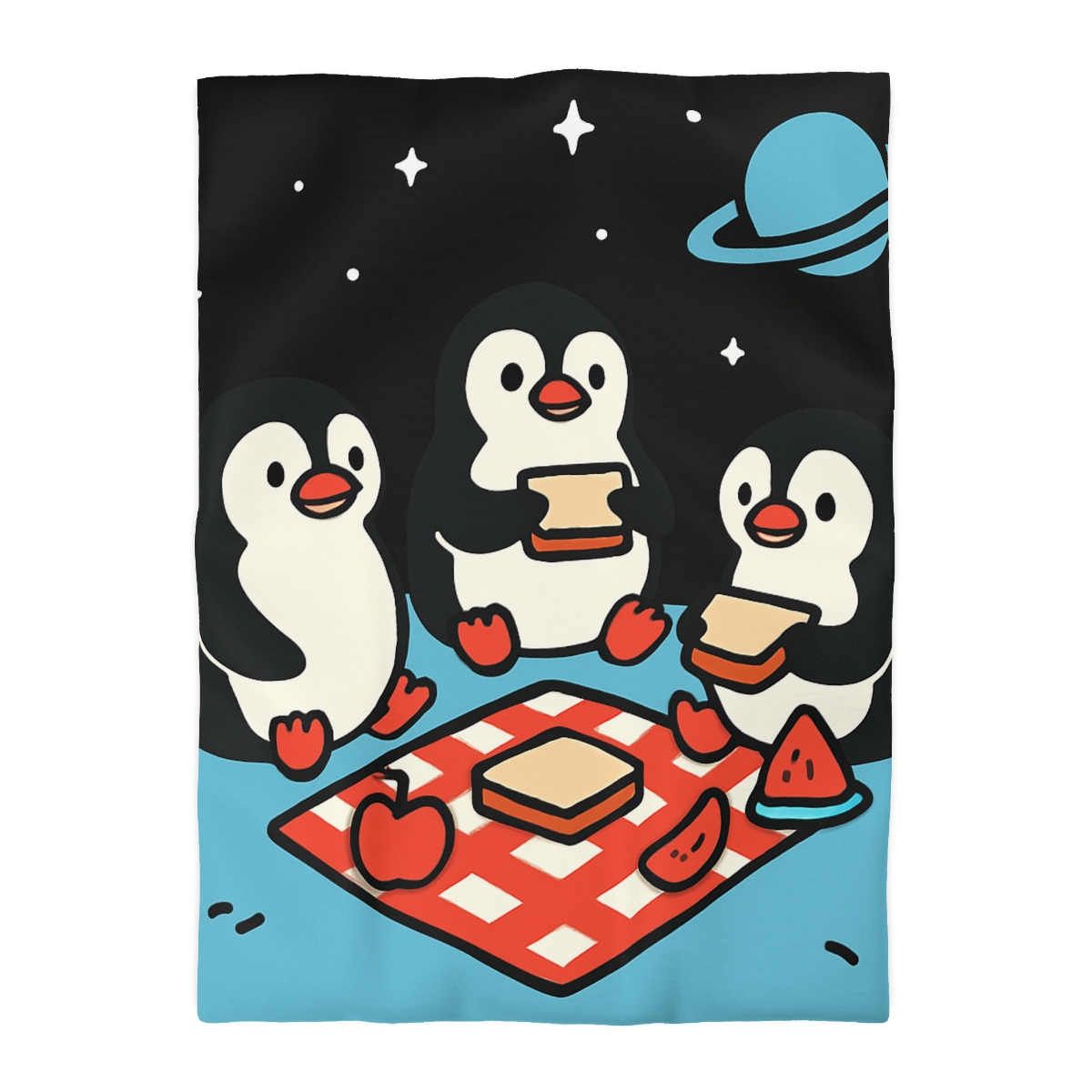 Planet Picnic Penguins soft comforter duvets