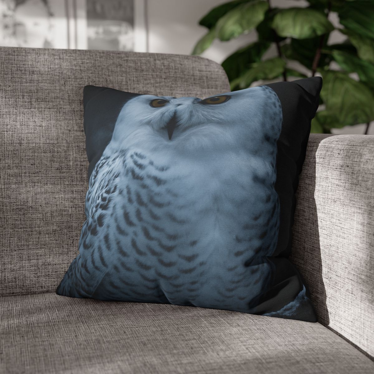 Midnight Watch Snowy Owl comfortable bedding pillow covers