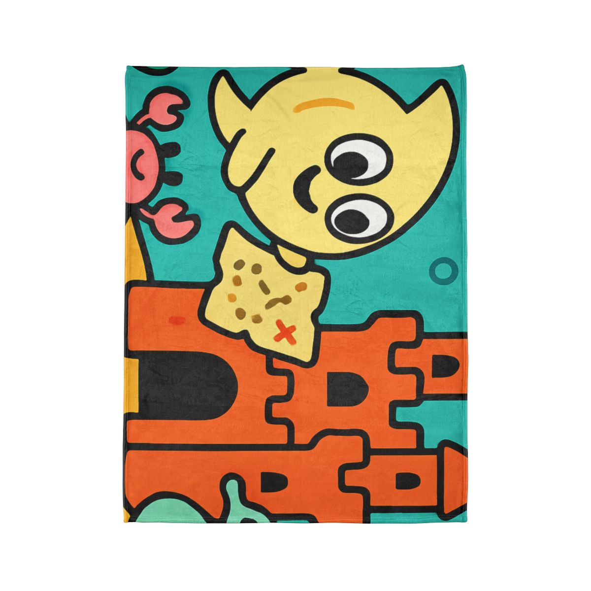 Coral Castle Map Of The Moonfish Kingdom decorative home blankets