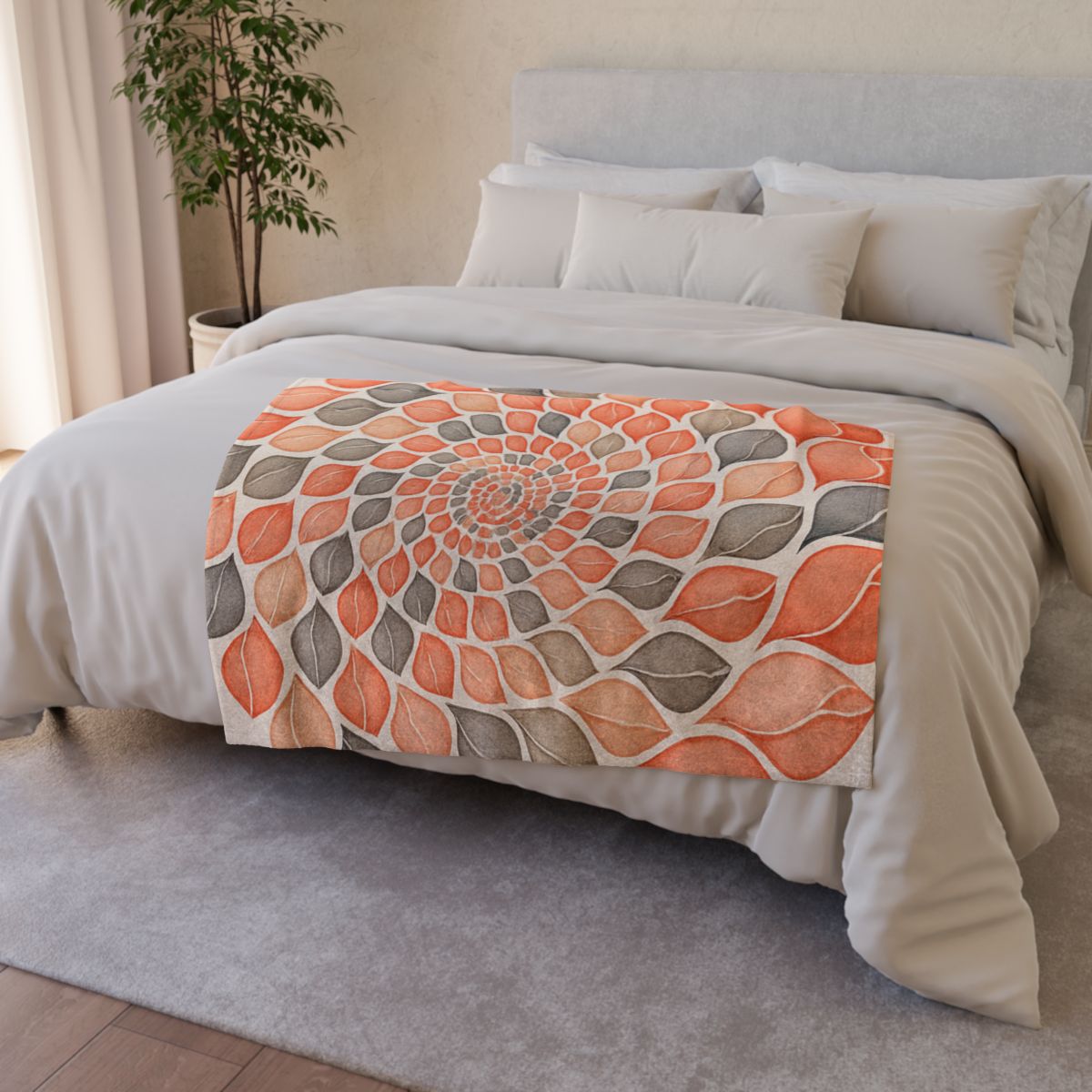 Bud Spiral Time Mosaic decorative home blankets