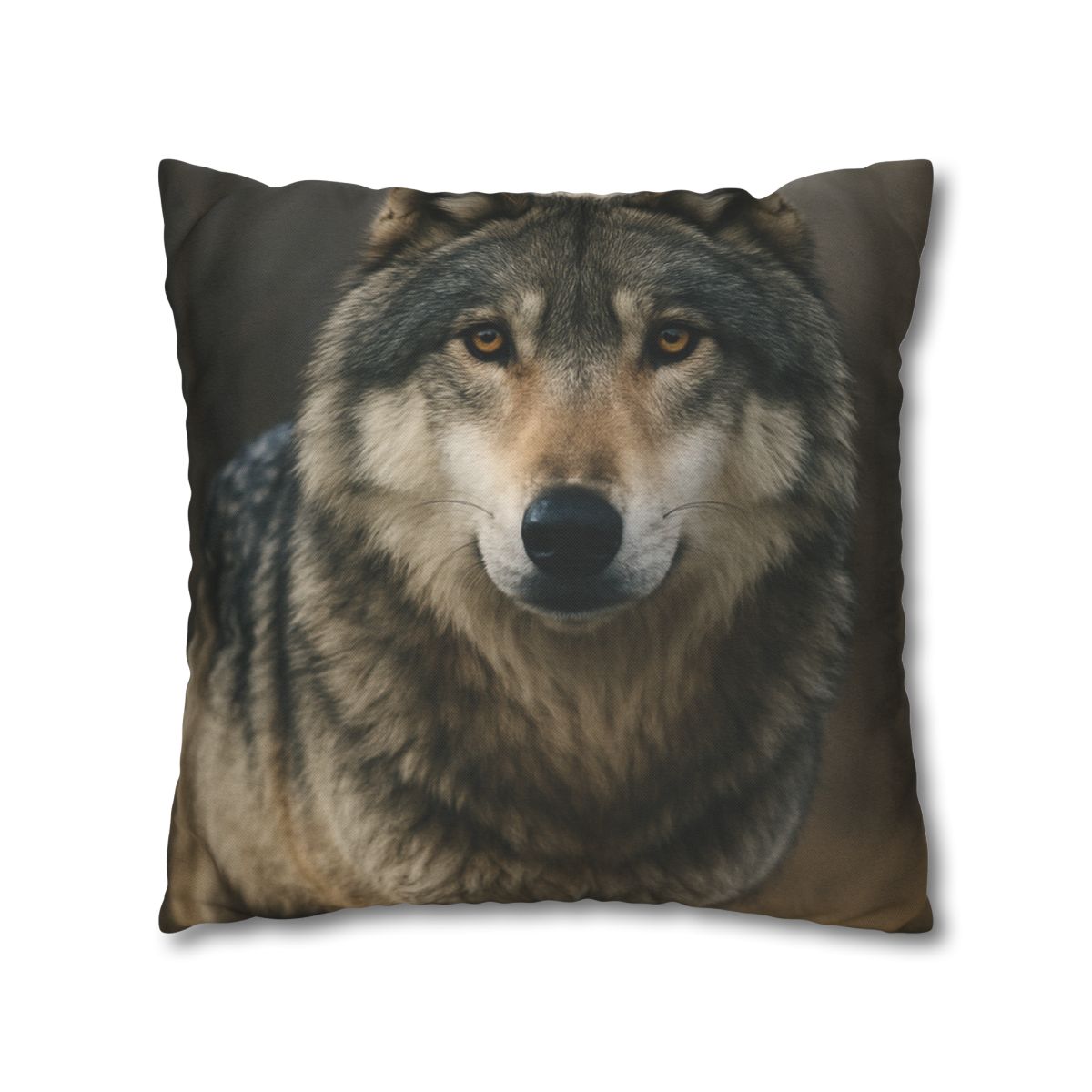 Ember Gaze Gray Wolf trendy patterned pillow cases