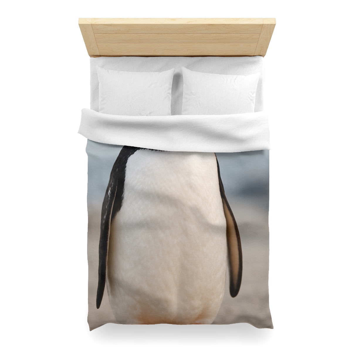 Shoreline Echo Gentoo Penguin trendy bedroom duvets