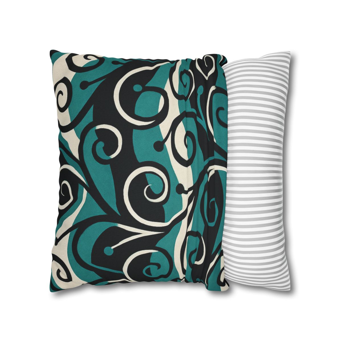 Vine Curl Wave Interference custom pillow cases