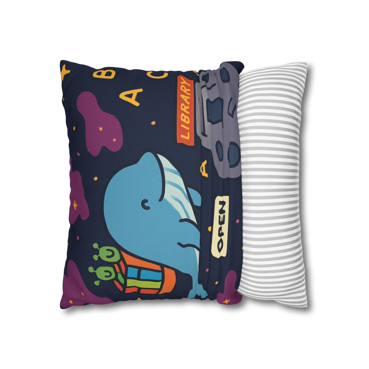 Nebula Library Whale soft cotton pillow cases