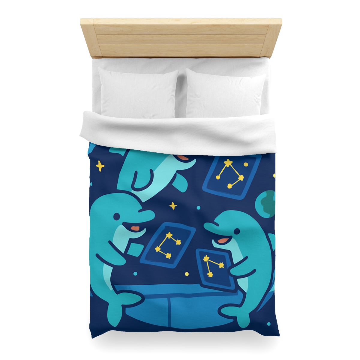 Cosmic Dolphin Classroom stylish duvet covers