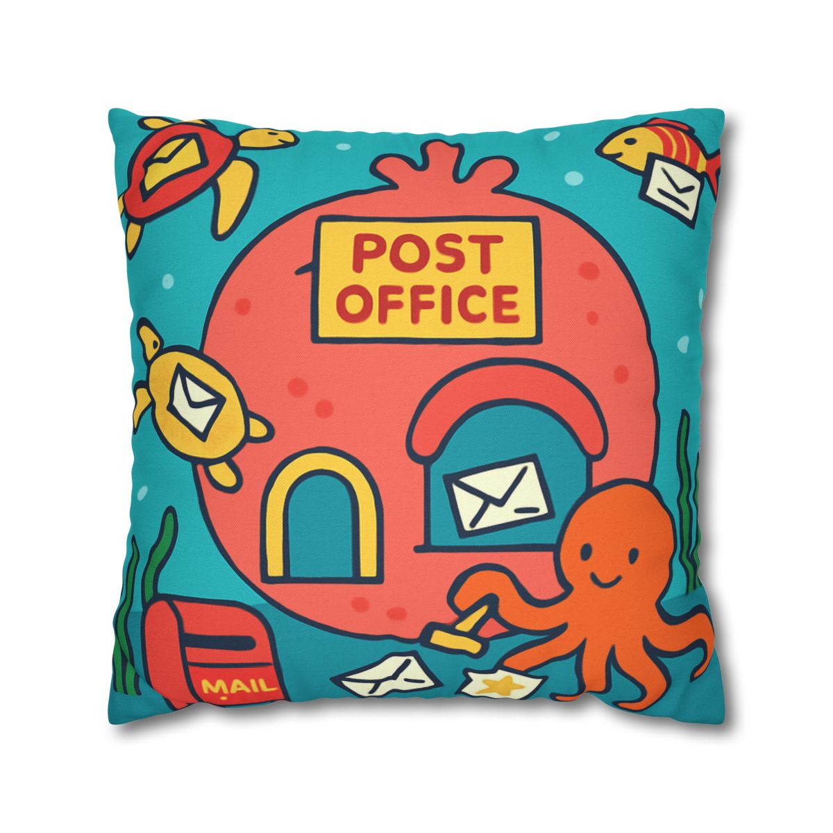 Coral Reef Planet Post Office custom pillow cases
