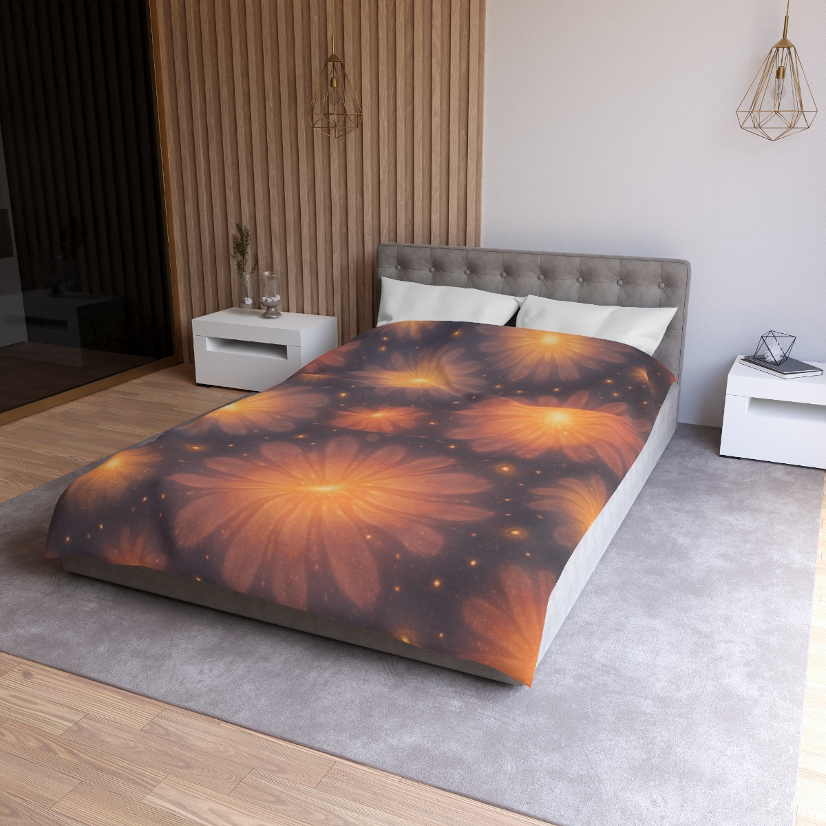 Photon Blossom Field duvets for gifts