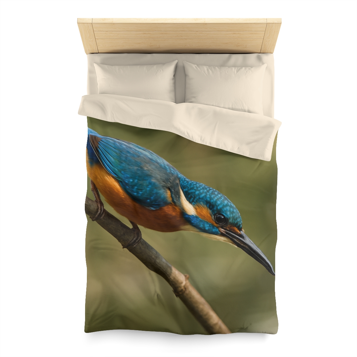 Kingfisher Sapphire Dive unique patterned duvets