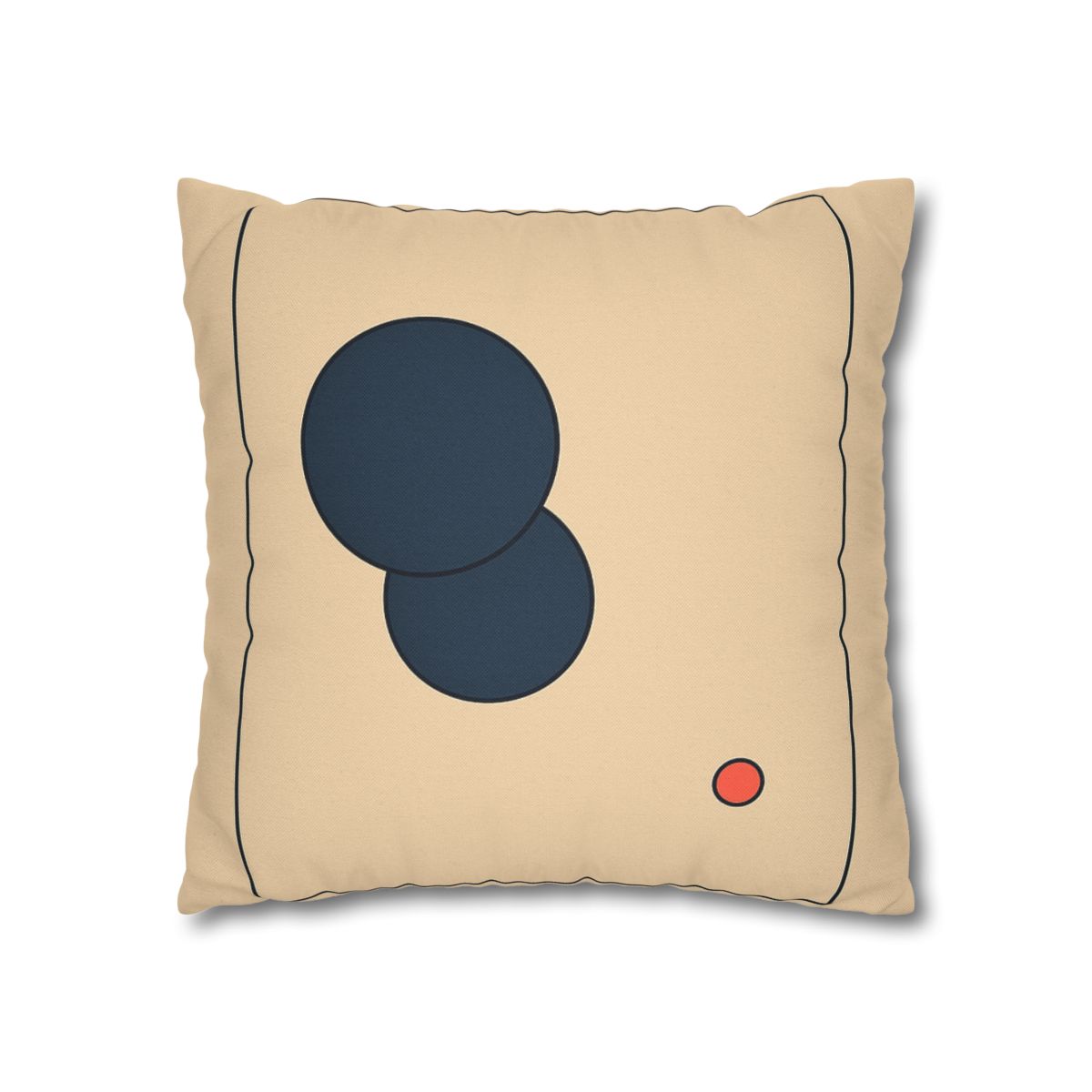 Offset Frame With Two Quiet Discs stylish decorative pillowcases
