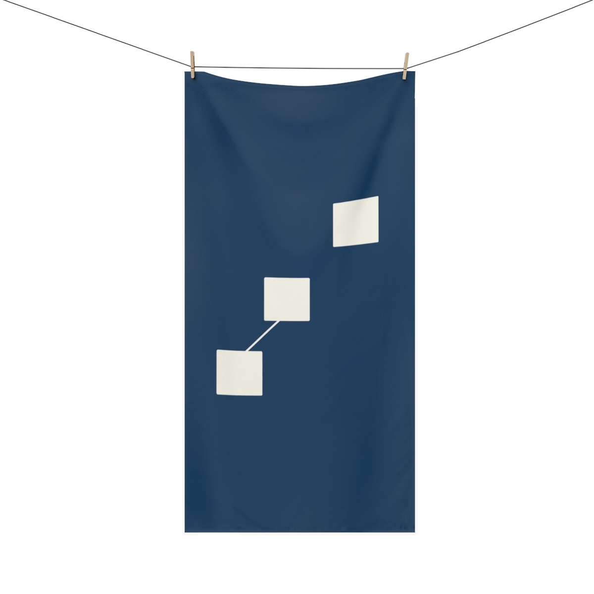 Minimal Constellation Blocks designer printed towels