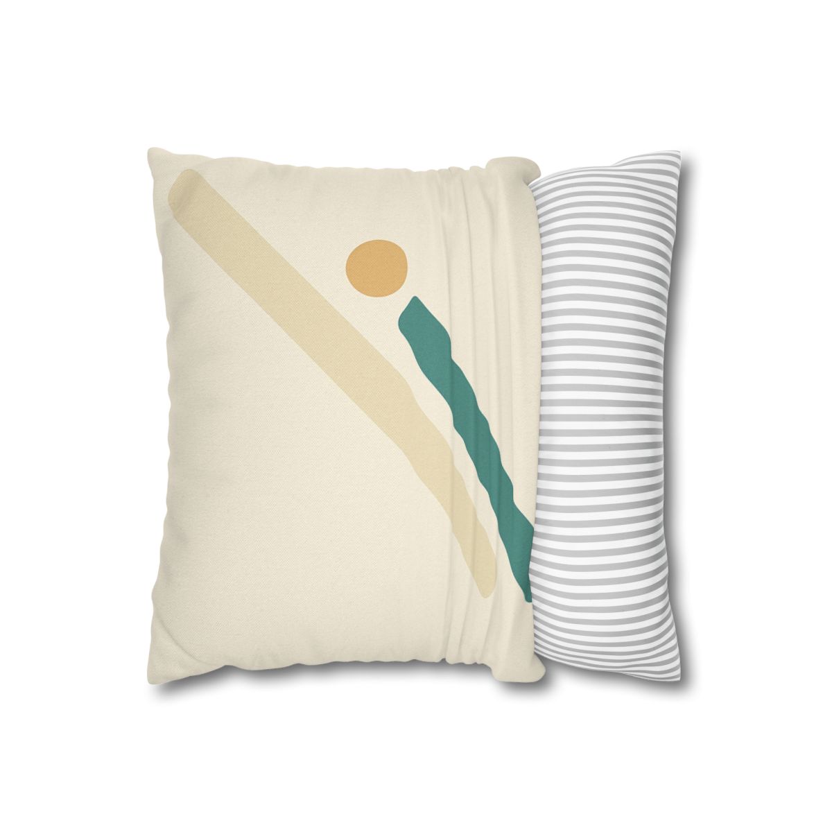 Sparse Diagonal Stripe Pair soft cotton pillow cases