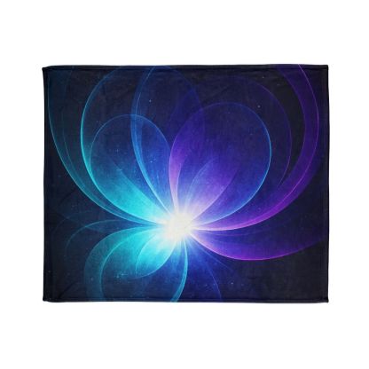 Gravitational Prism Bloom designer printed blankets