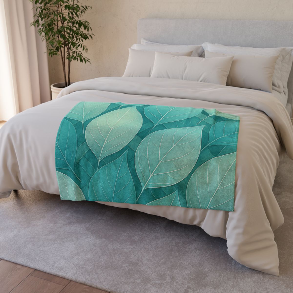 Leaf Vein Prism Weave stylish throw blankets