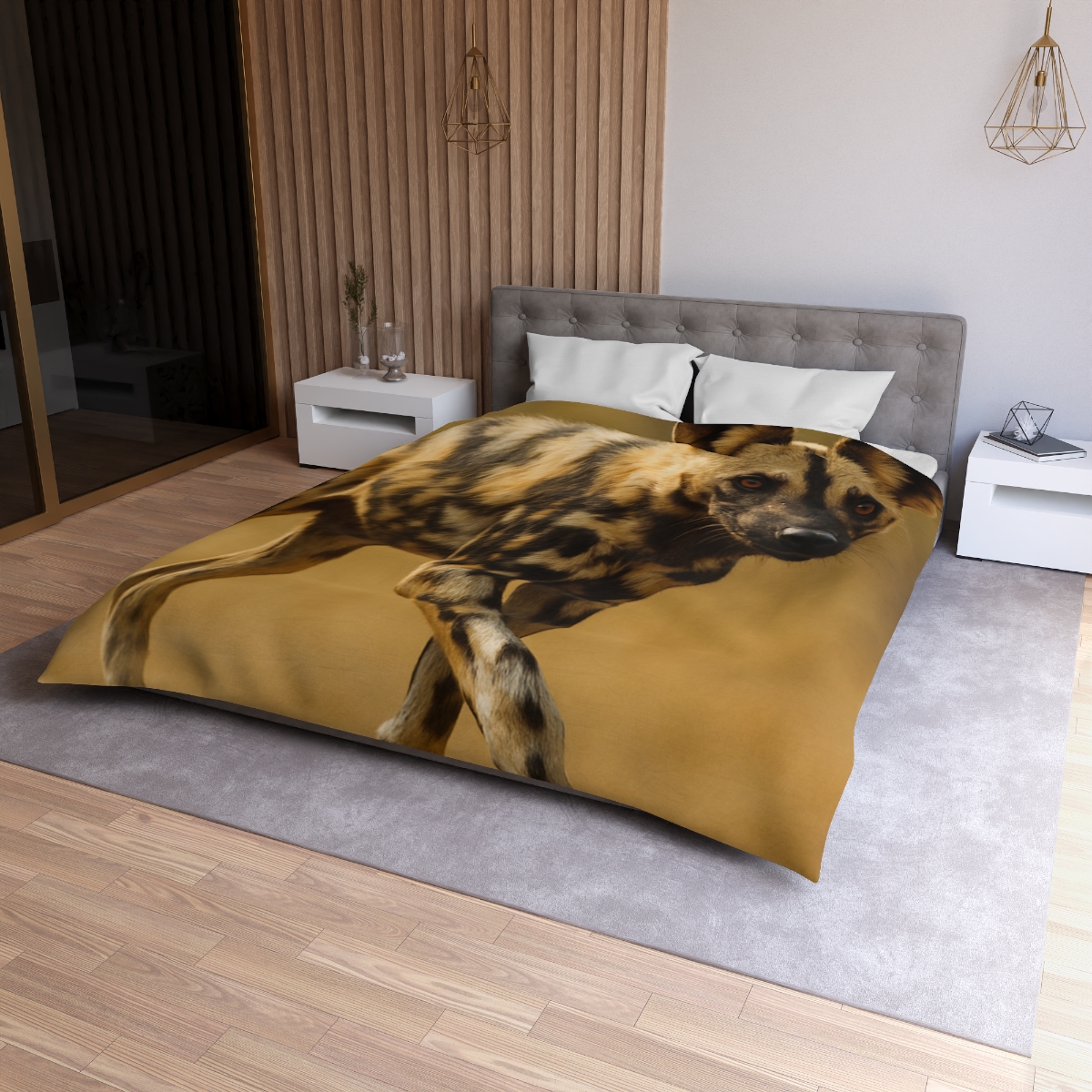 Pulse Trail Painted Dog custom duvets