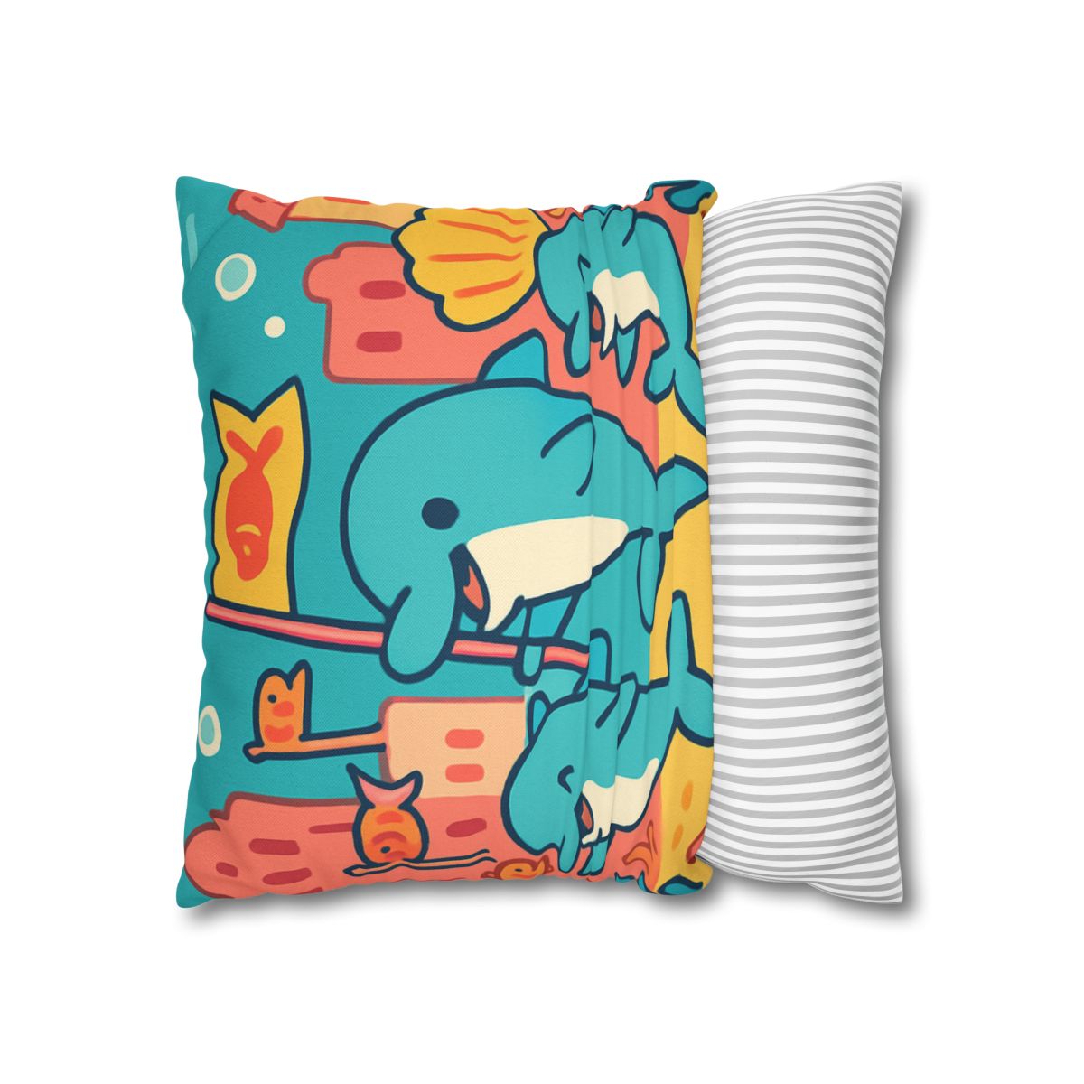 Coral City Dolphin Parade unique gift pillow cases