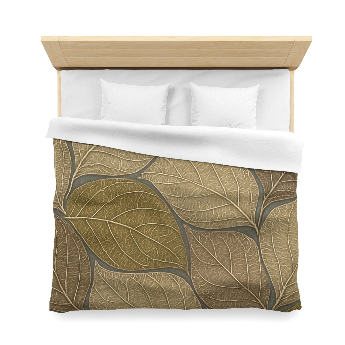 Leaf Skeleton Mosaic designer printed duvets