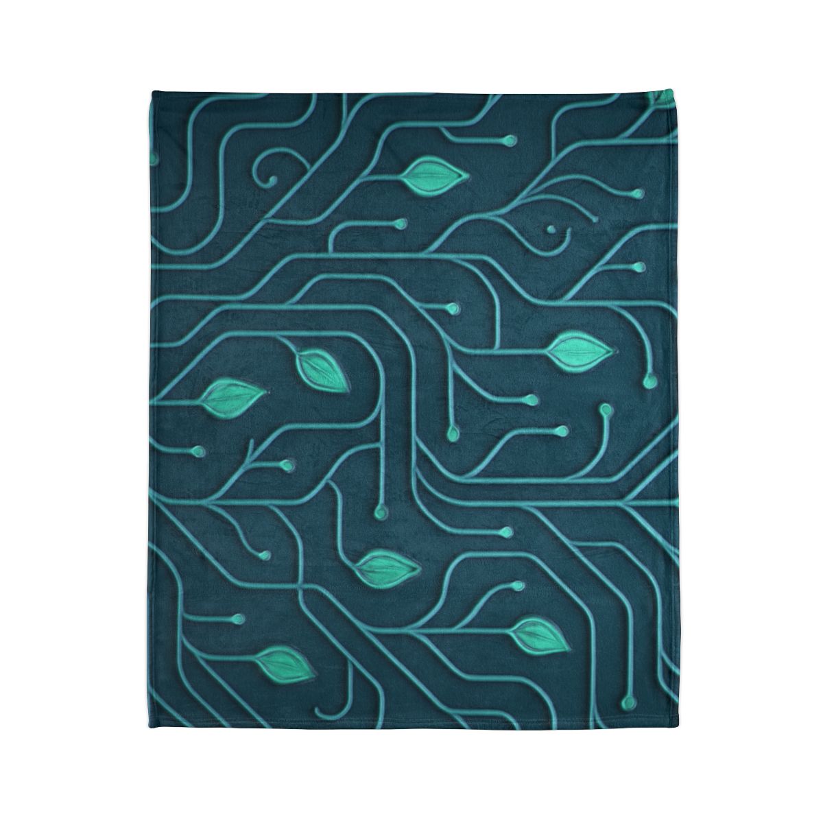 Vine Circuit Lattice stylish throw blankets