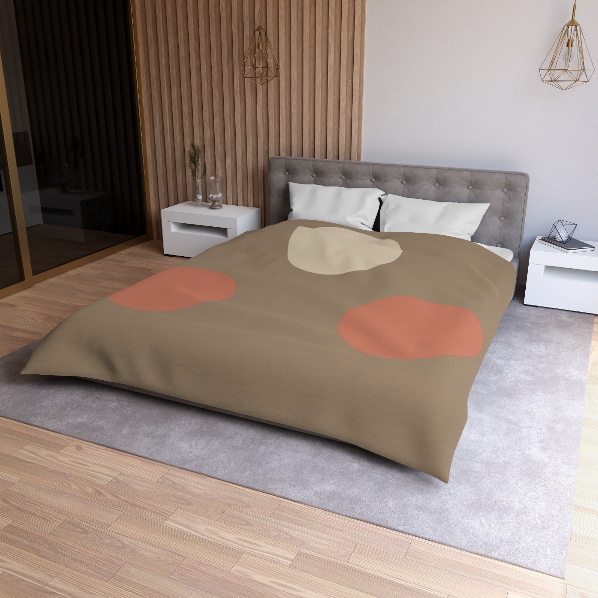 Triad Of Quiet Circles unique patterned duvets