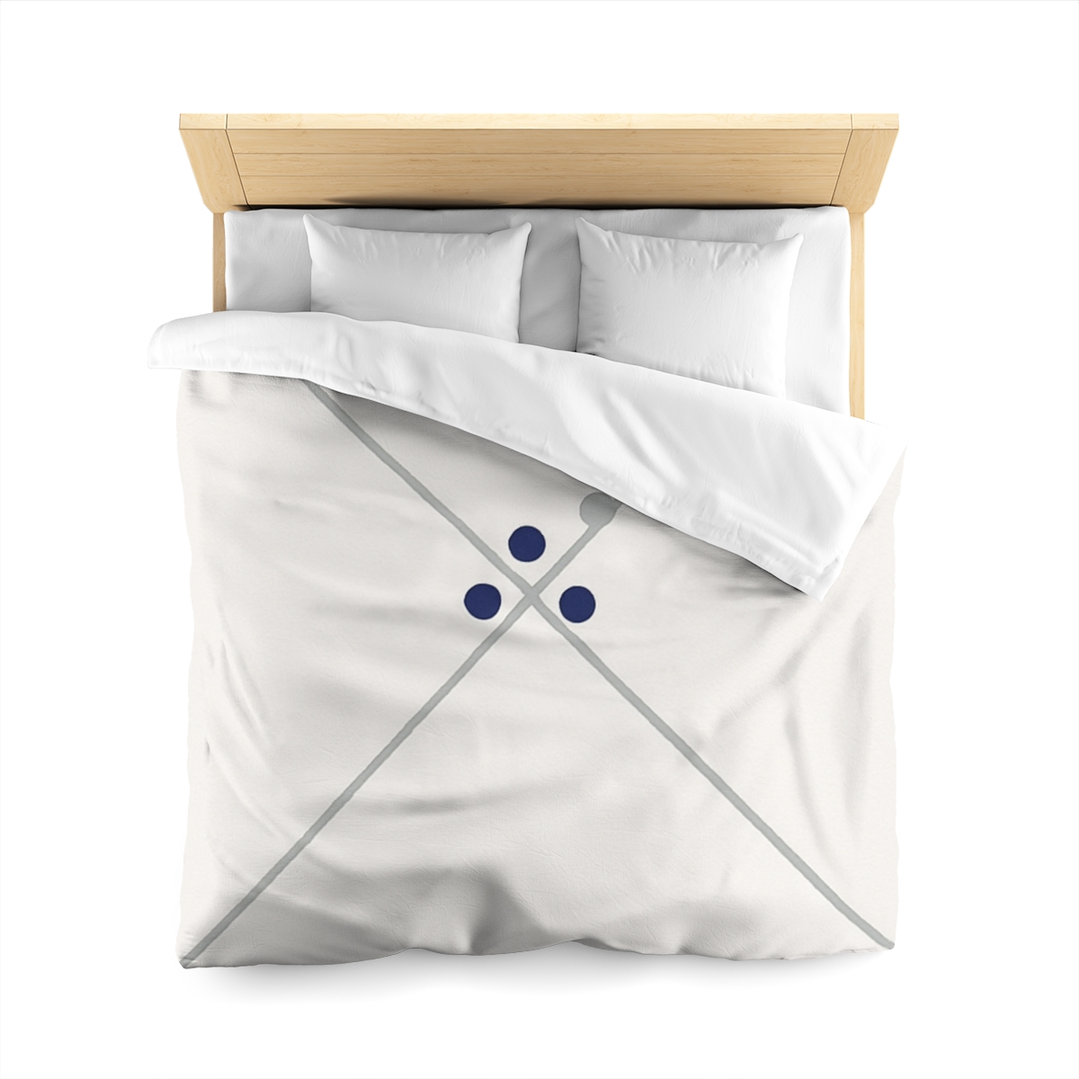 Diagonal Pair And Nested Dot Cluster designer printed duvets
