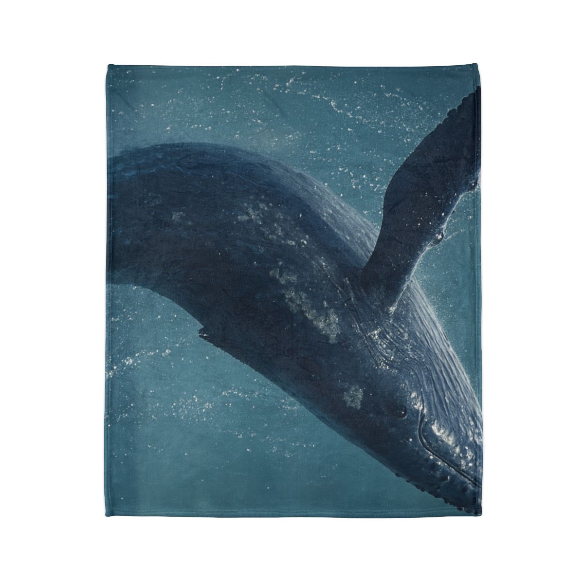 Ocean Song Humpback Whale personalized cozy blankets