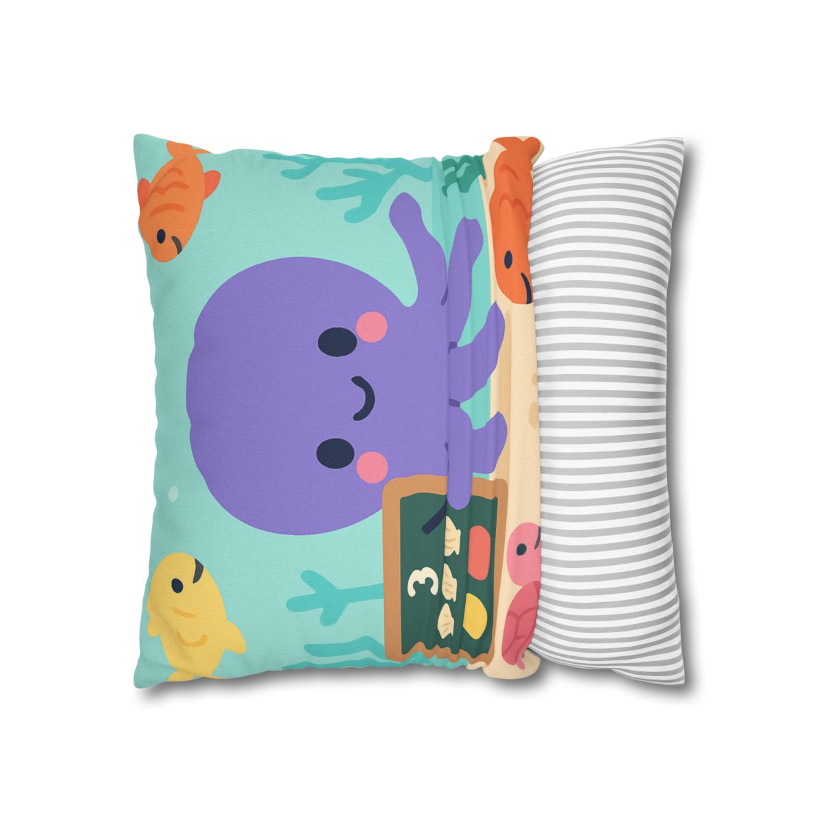 Coral Classroom Octopus custom pillow cases