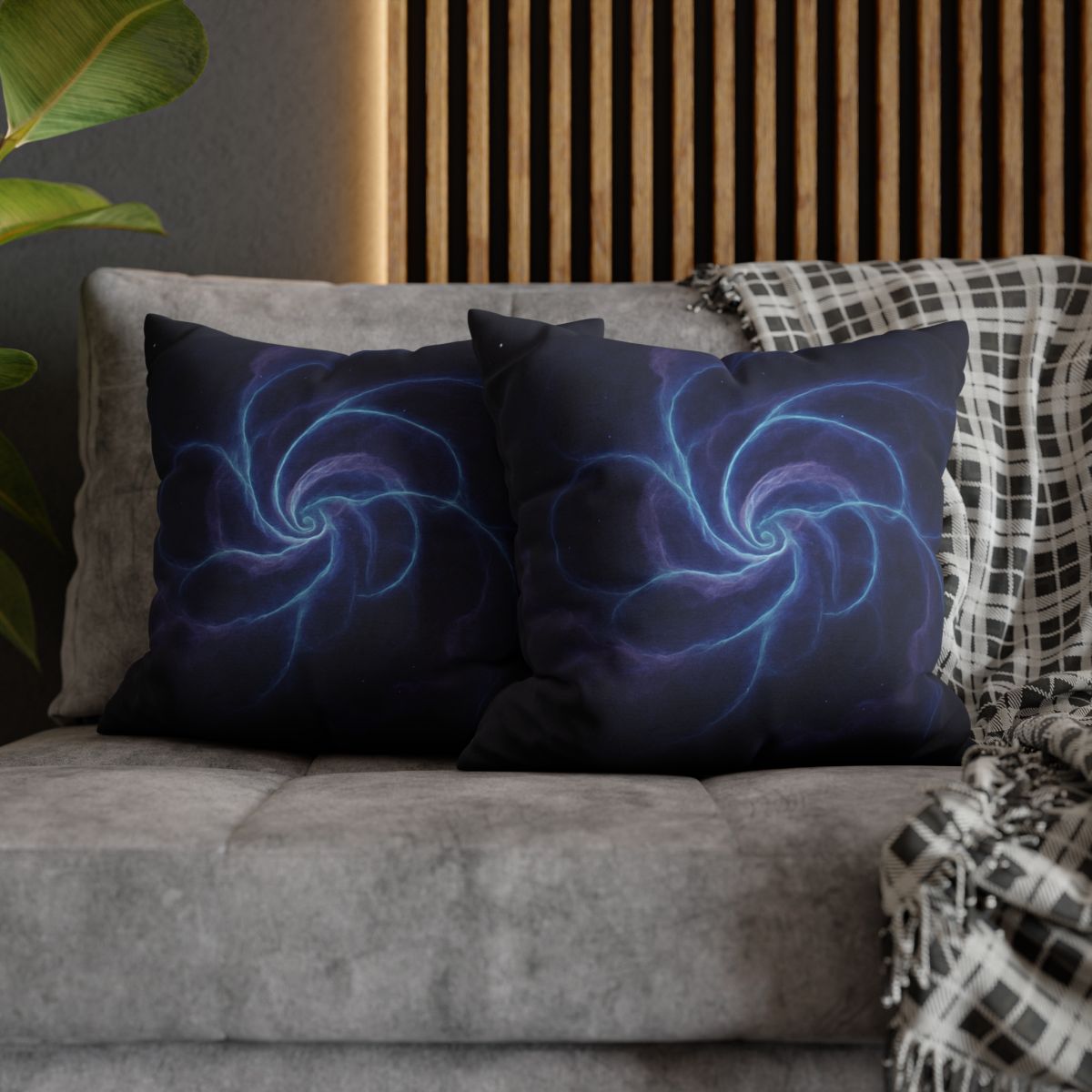 Nebula Spiral Lattice personalized pillow covers