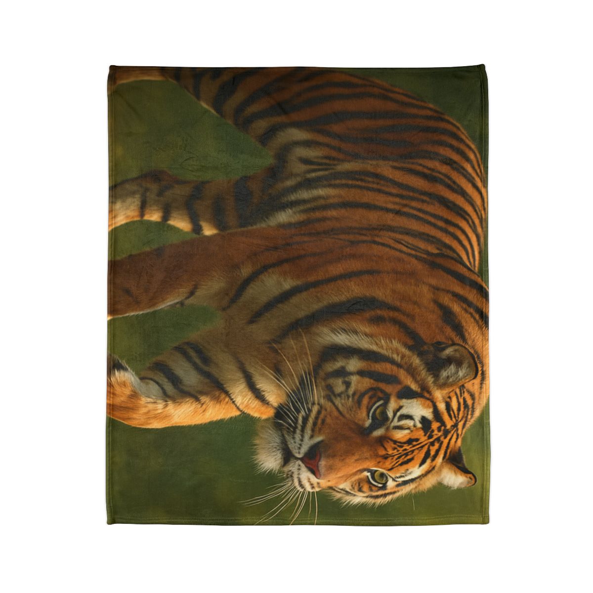 Forest Stalker Bengal Tiger soft fleece blankets