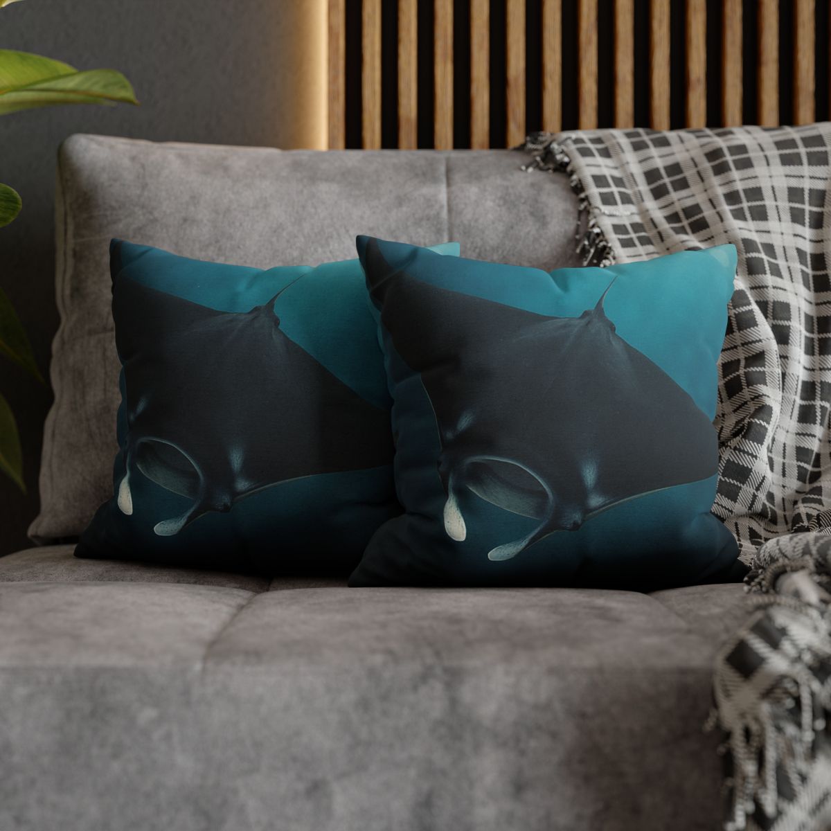 Cosmic Glide Manta Ray unique gift pillow cases