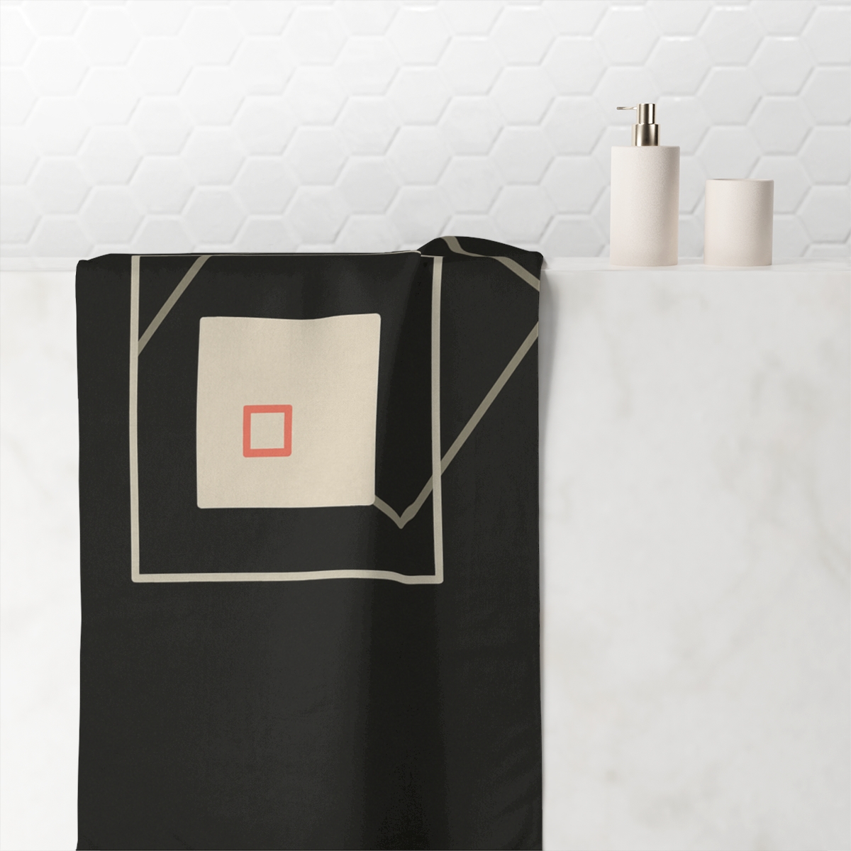 Nested Open Square Trio comfortable face towels