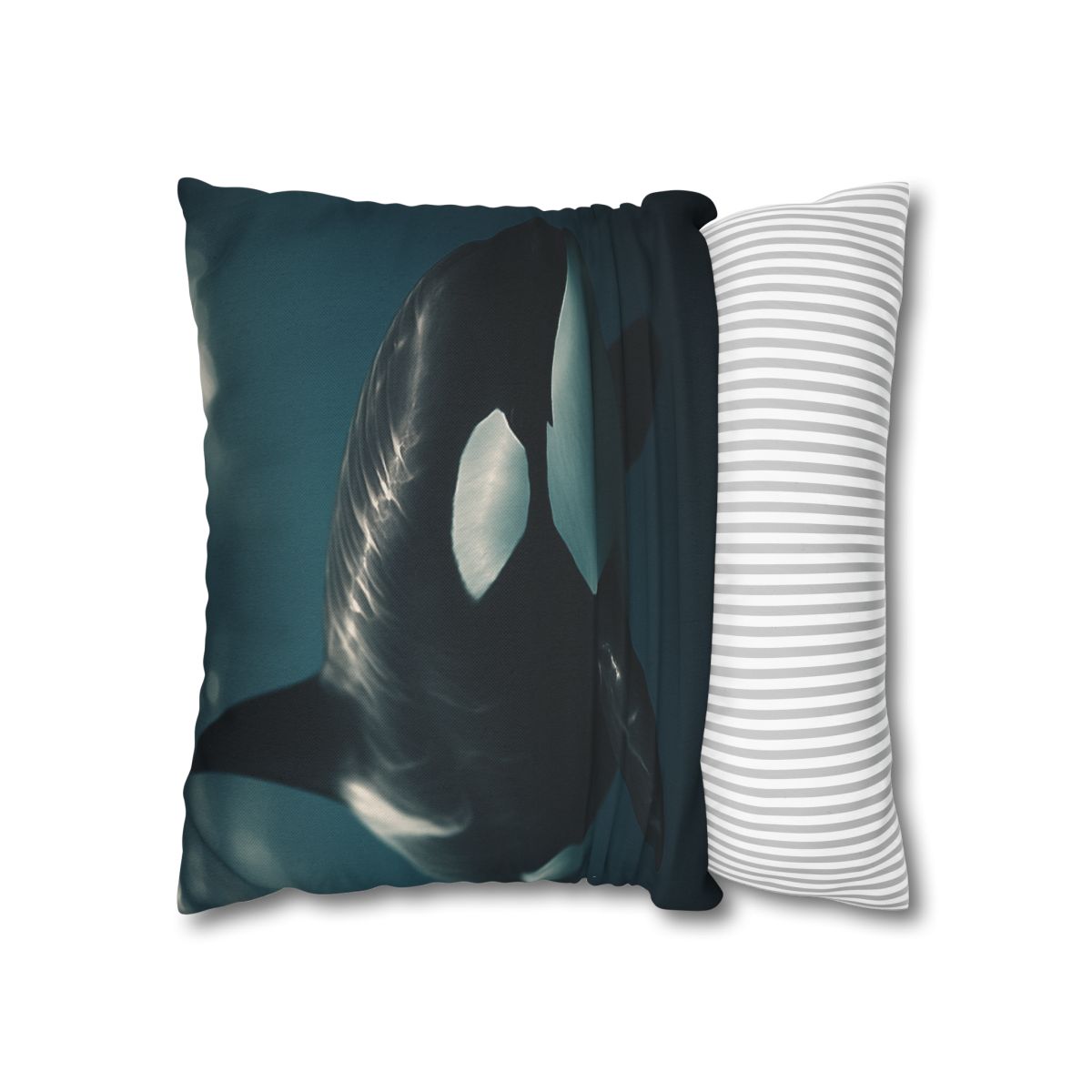Tidal Shadow Orca soft cotton pillow cases