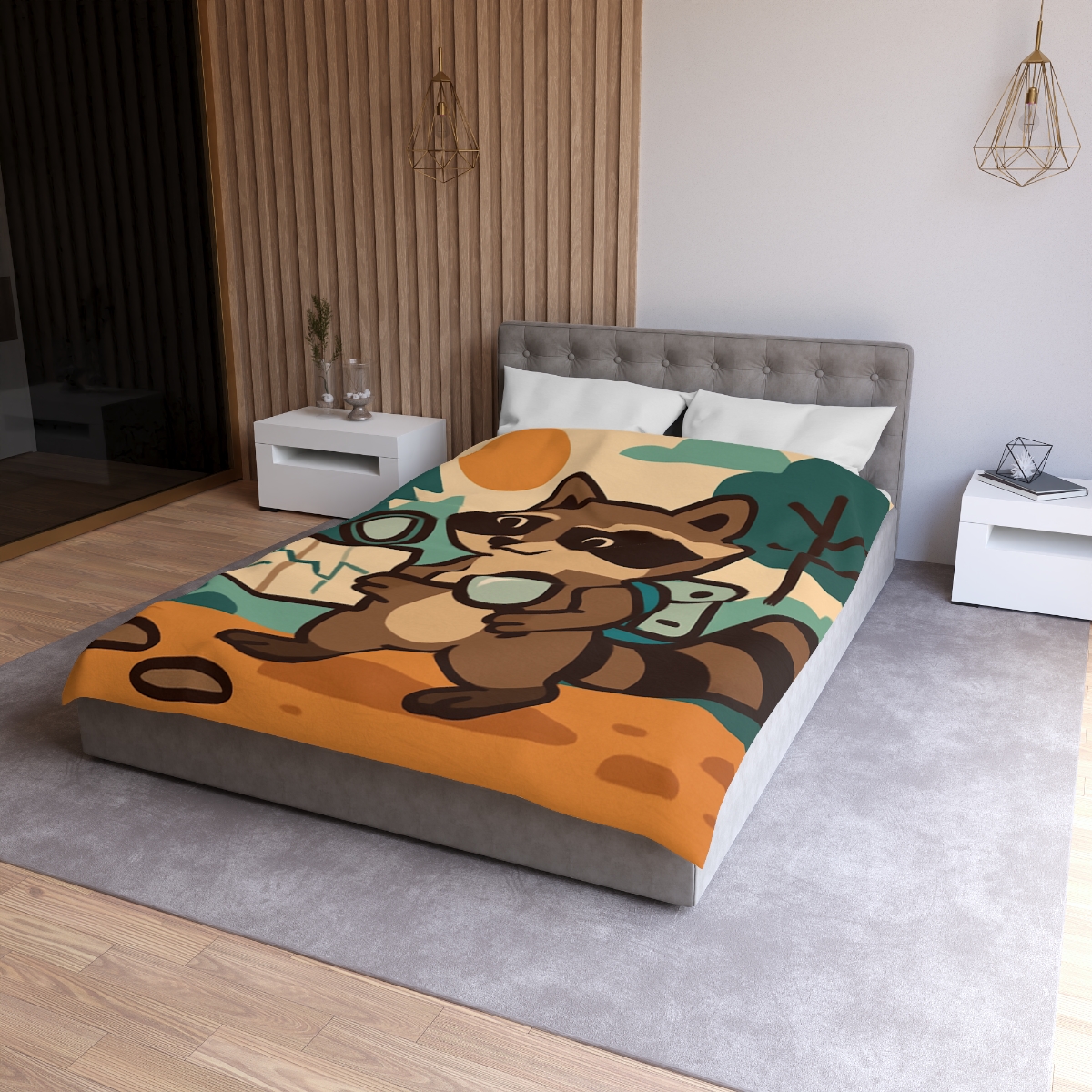 Robot Ranger Raccoon duvets for gifts