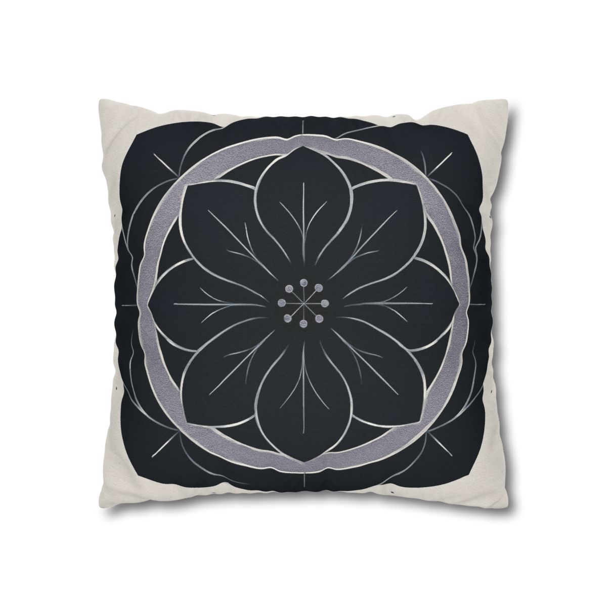 Petal Orbit Rosette personalized pillow covers