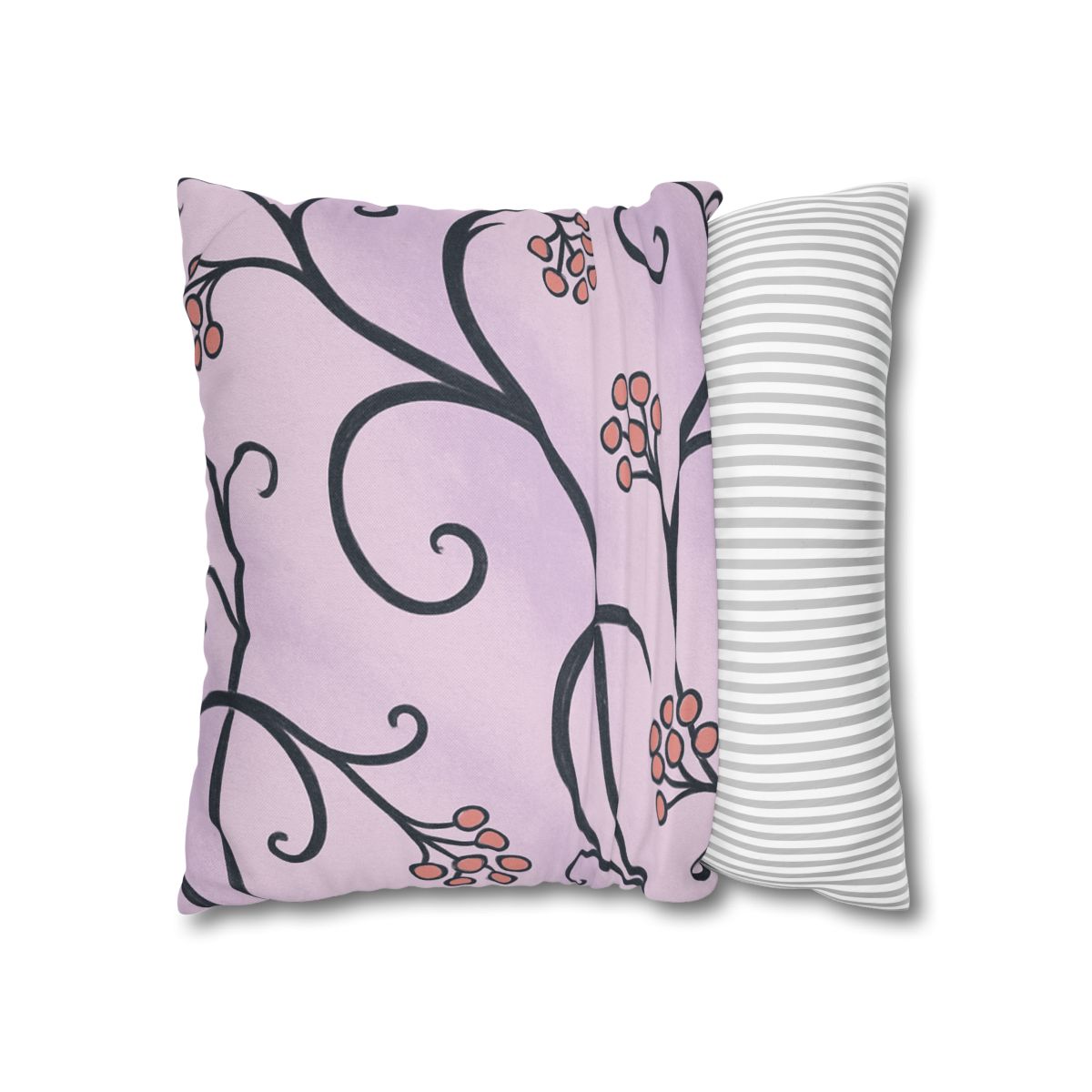 Tendrilled Ribbon Network soft cotton pillow cases