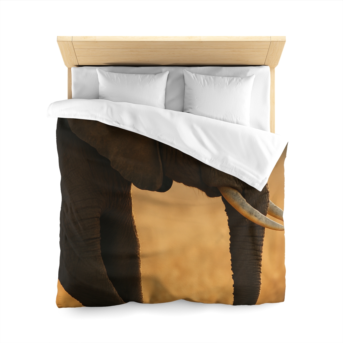 Gilded Horizon African Elephant unique patterned duvets