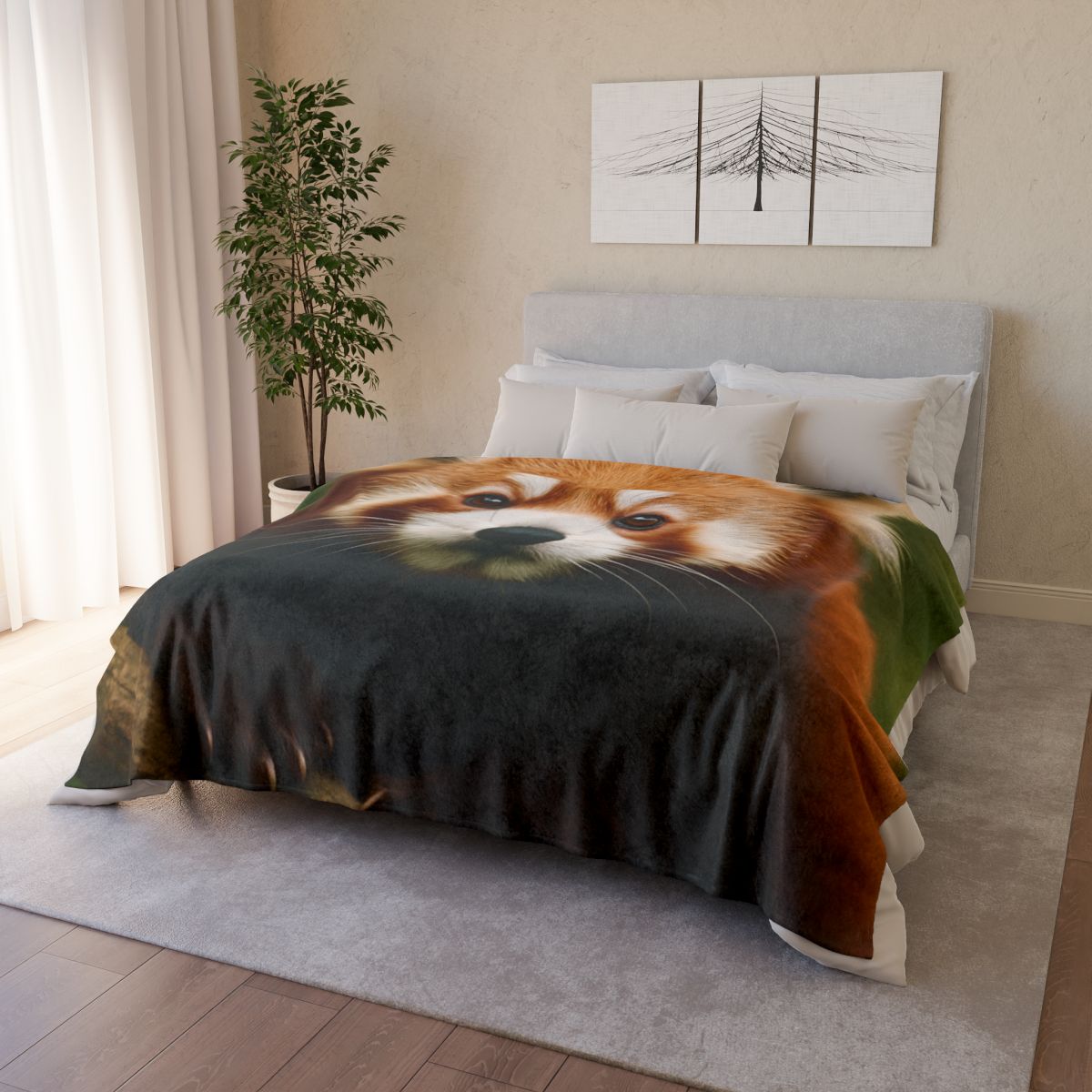 Bamboo Climber Red Panda decorative home blankets