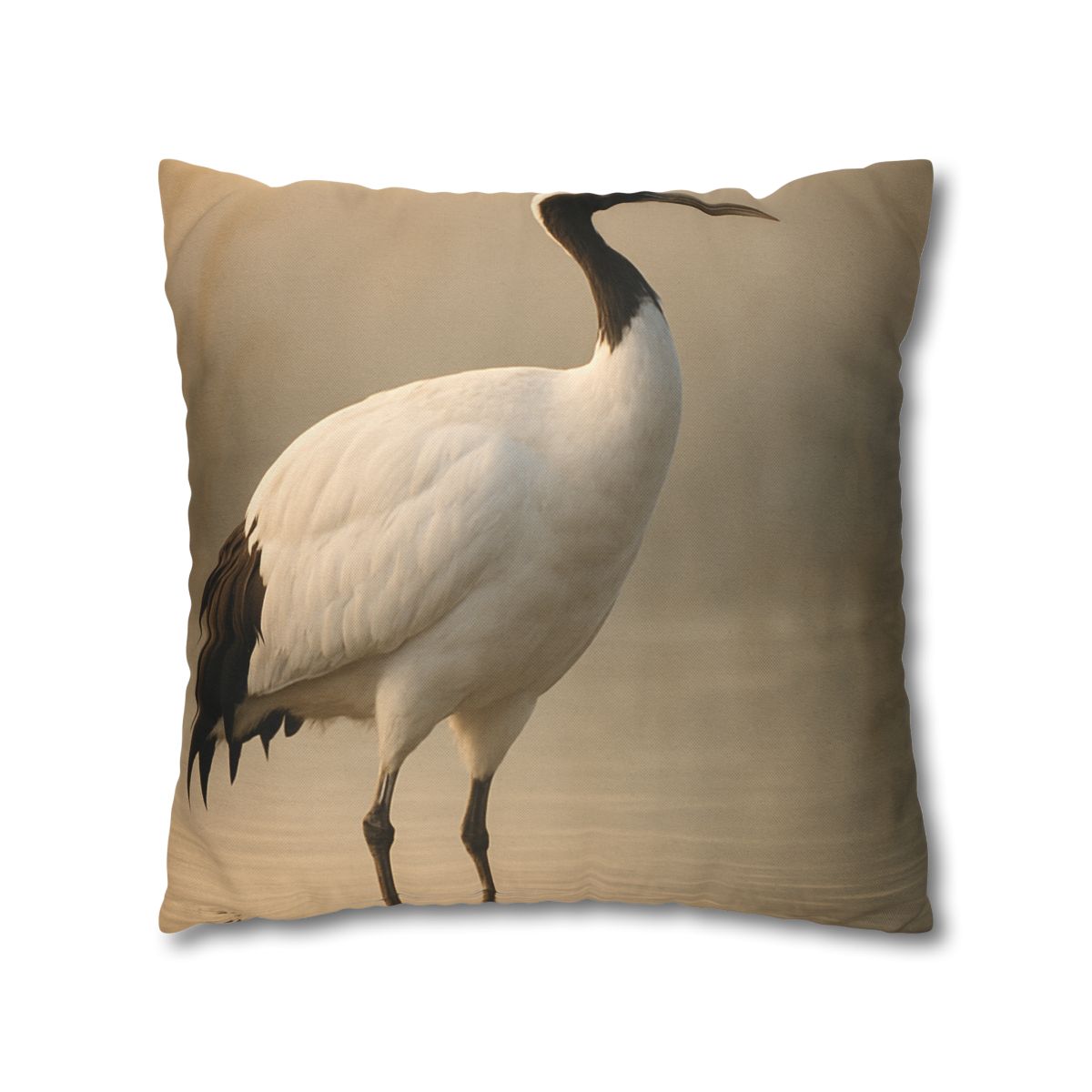 Dawn Balance Red Crowned Crane personalized pillow covers