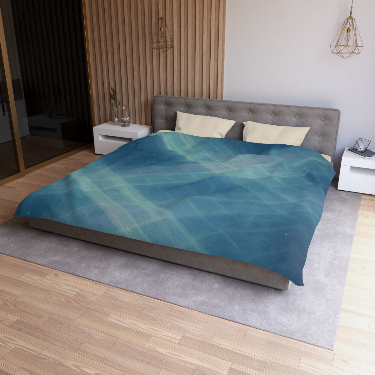 Aurora Lattice Drift soft comforter duvets