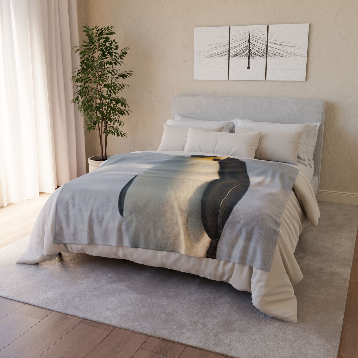 Aurora March Emperor Penguin warm winter blankets