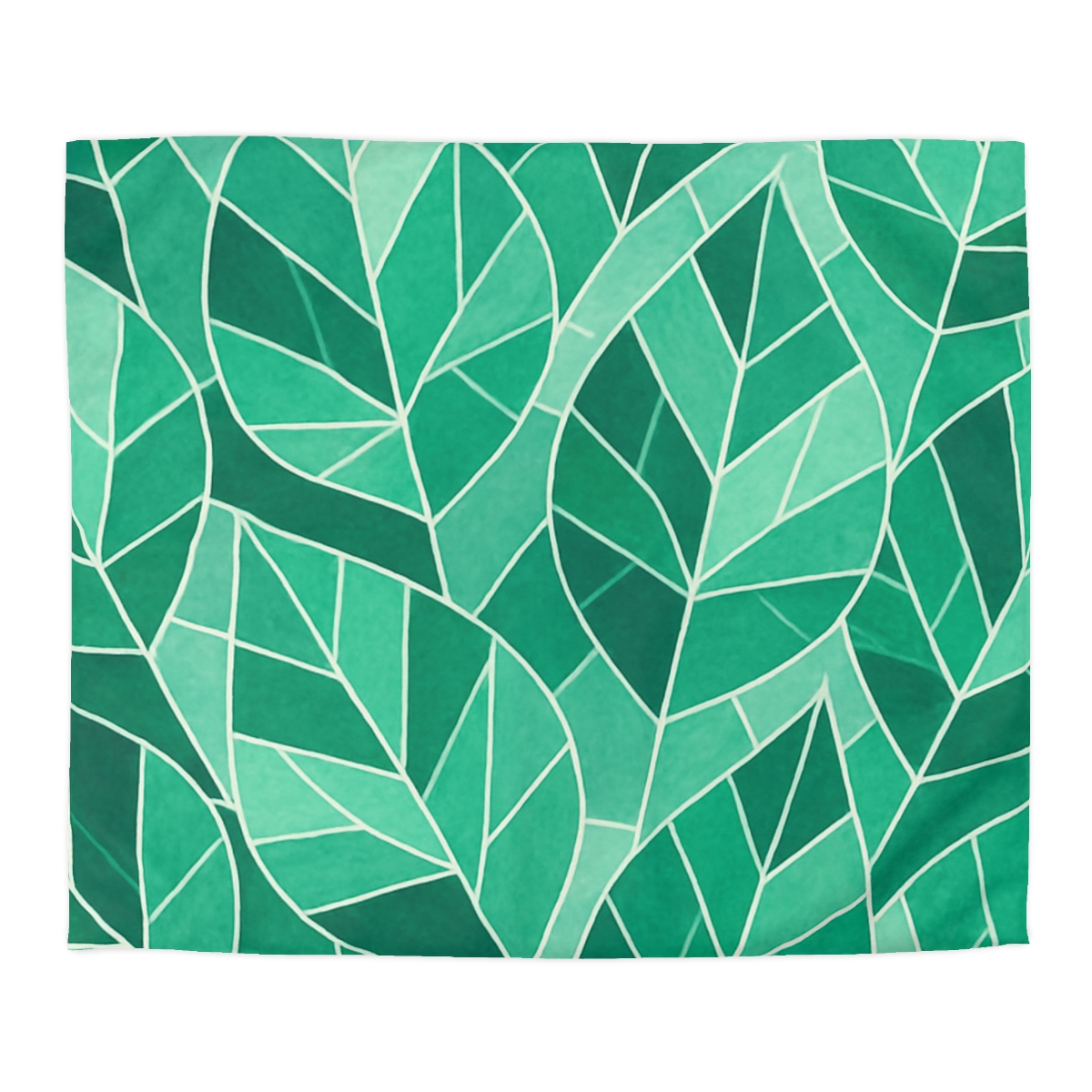 Crystal Leaf Mosaic designer printed duvets