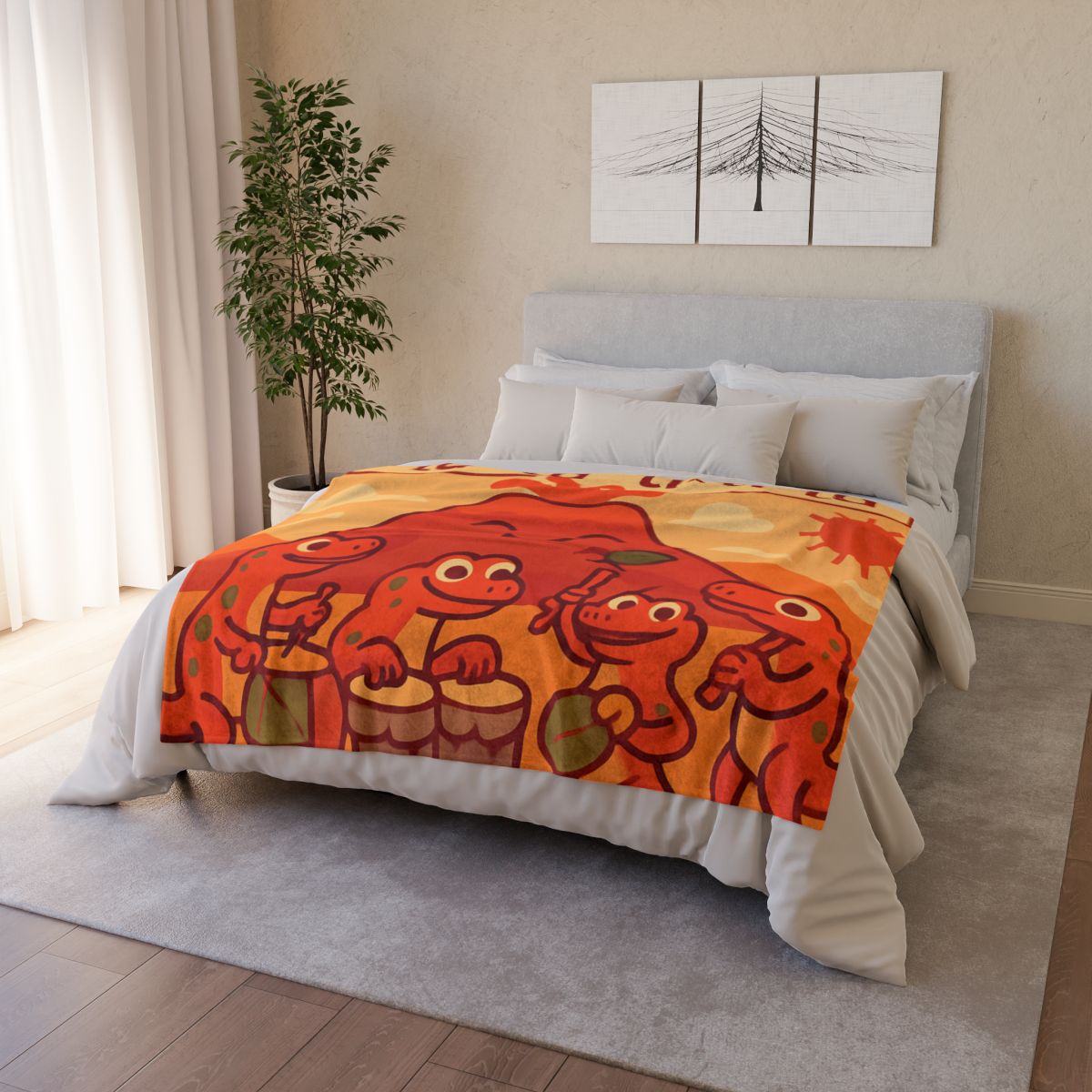 Volcano Drum Band Of The Rhythm Lizards decorative home blankets