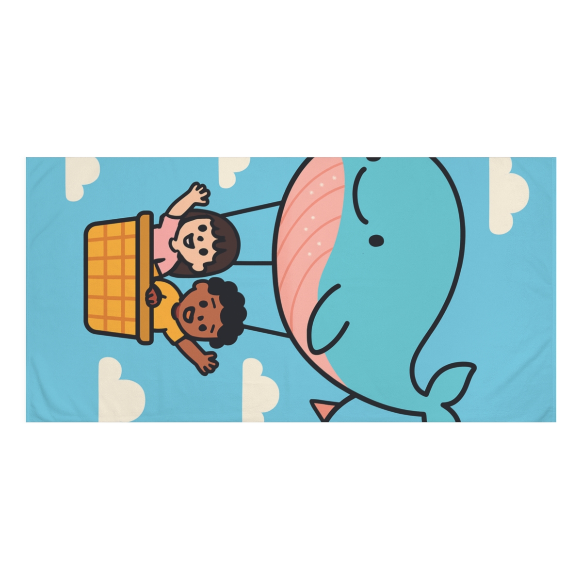 Sky Whale Balloon Parade decorative home towelscustom towels