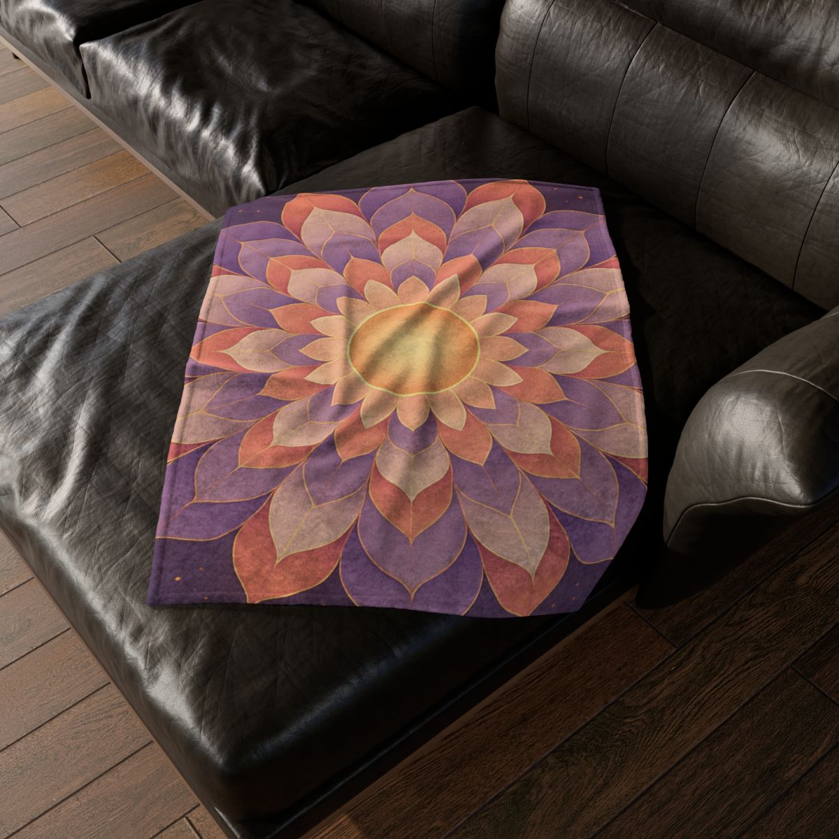 Petal Halo Mandala Drift decorative home blankets