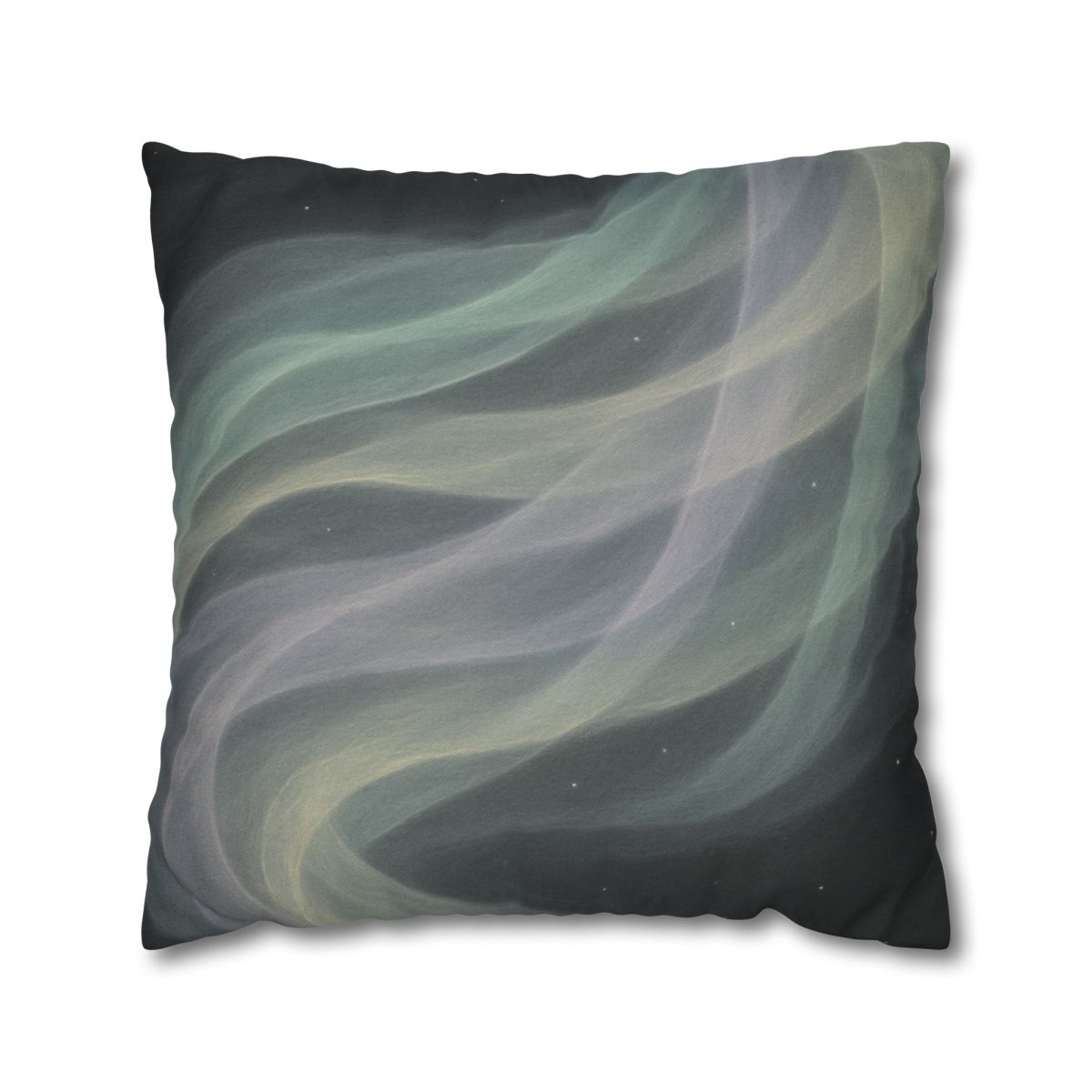 Auroral Cosmic Silk Currents designer print pillow cases