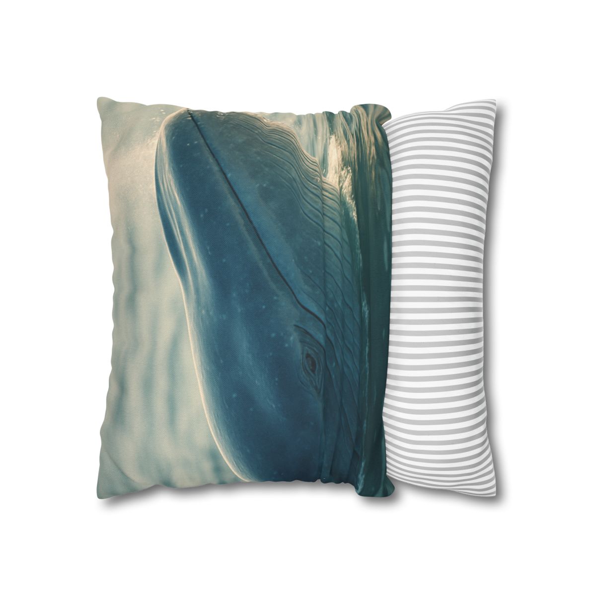 Ocean Song Blue Whale personalized pillow covers